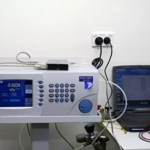 Calibration setup for TBRG tipping bucket rain gauge certification and testing